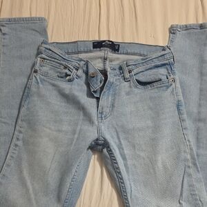 Hollister Men's Sky Blue Slim Jeans